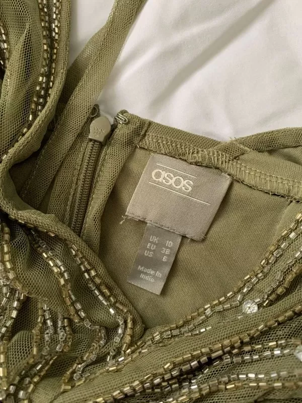 Rochie de seară ASOS EU 38 | Verde, Maxi, Poliester - Image 7