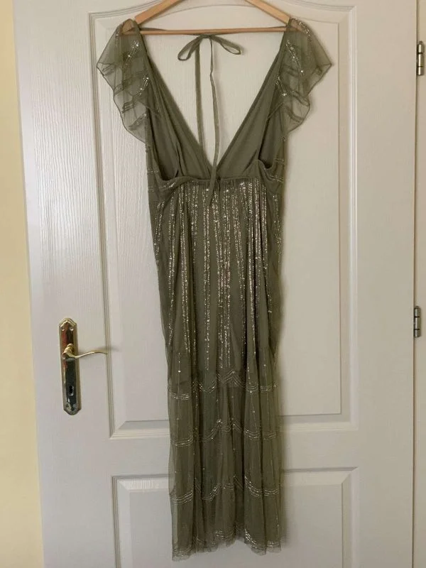 Rochie de seară ASOS EU 38 | Verde, Maxi, Poliester - Image 5