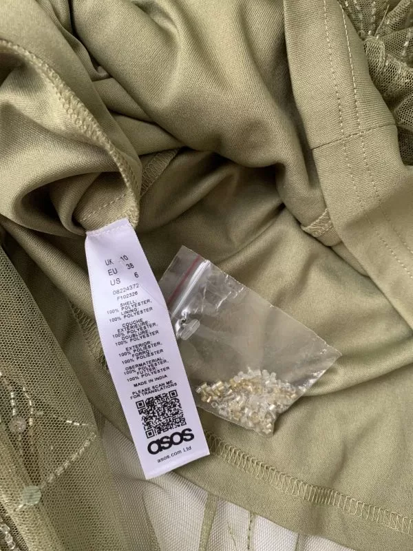 Rochie de seară ASOS EU 38 | Verde, Maxi, Poliester - Image 8