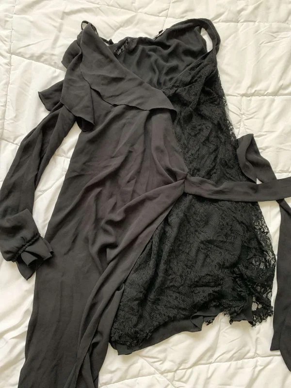 Rochie de seară DENNY ROSE S-M | Negru, Maxi, Poliester - Image 8