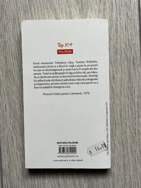 Trăiește-ți clipa - Saul Bellow - Image 2