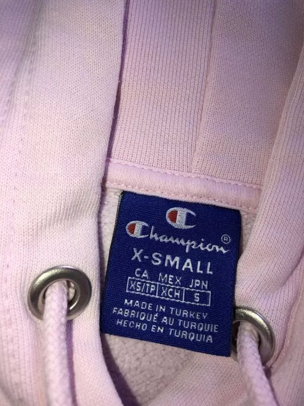 Hanorac sport Champion XS | Roz, Bumbac - Image 7