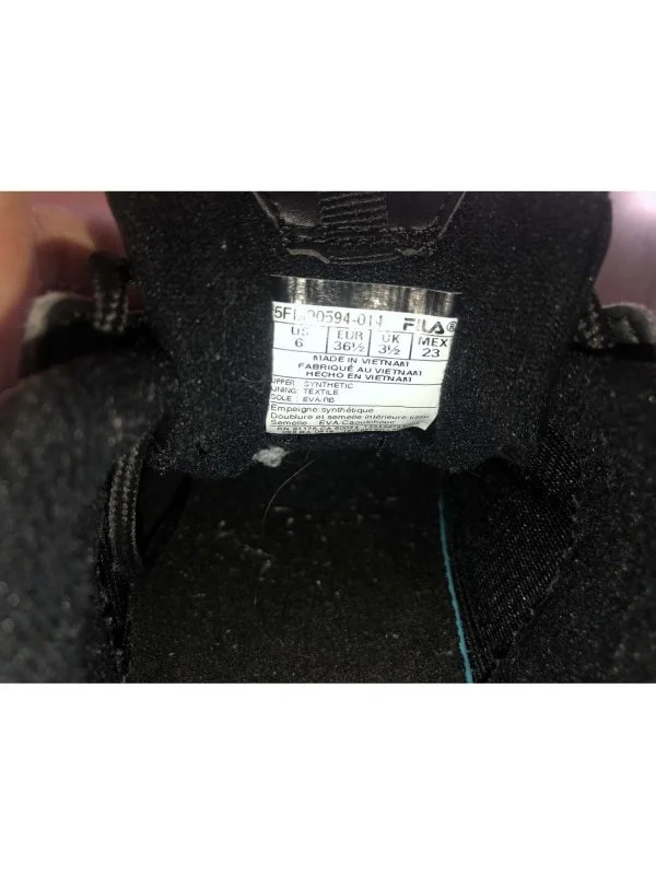 Sneakers Fila EU 36.5 | Negru, Piele ecologică - Image 5