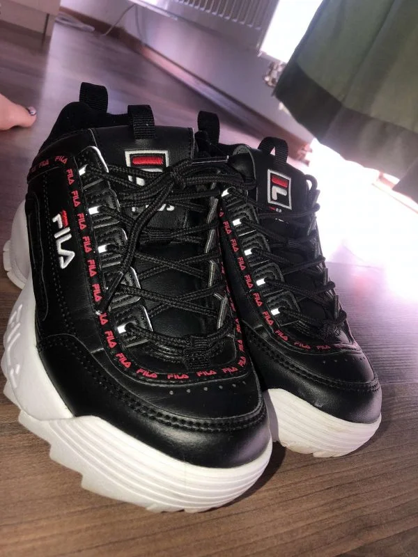 Sneakers Fila EU 36.5 | Negru, Piele ecologică - Image 7