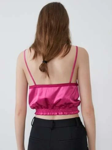 Top Zara M | Fuchsia, Normal, Poliester - Image 3