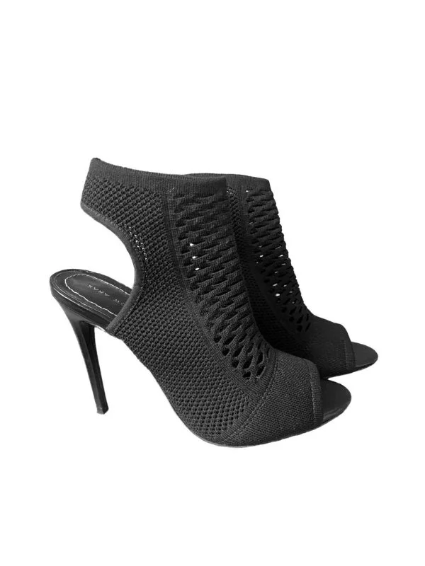 Sandale cu toc Zara EU 36 | Negru, Elastan