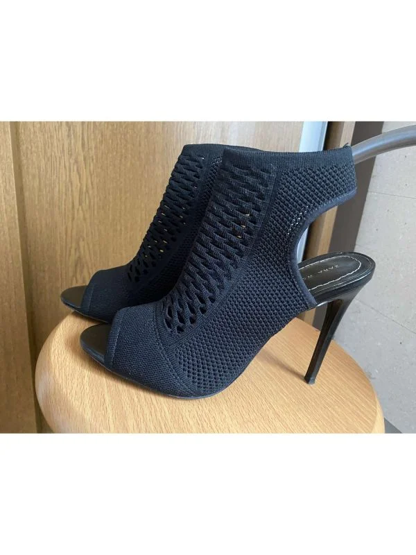 Sandale cu toc Zara EU 36 | Negru, Elastan - Image 3