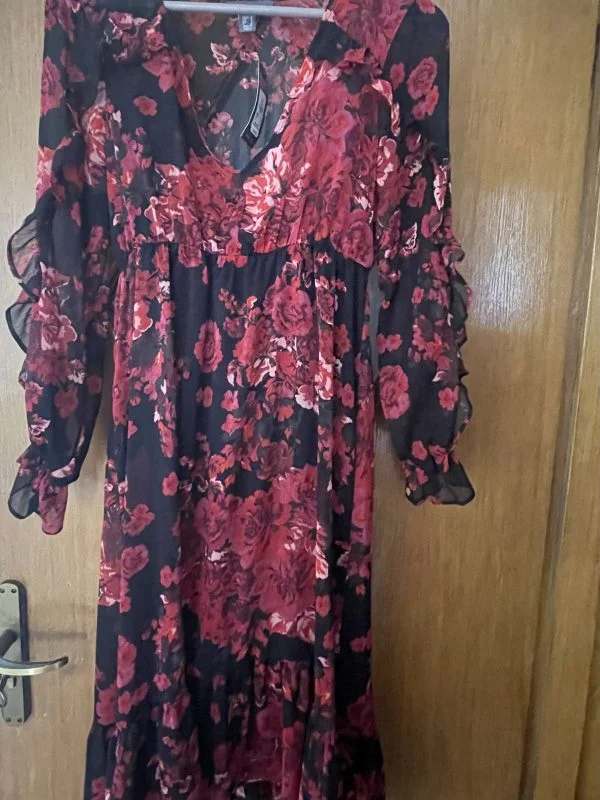 Rochie casual PRIMARK EU 38 | Roșu, Midi, Vâscoză - Image 6