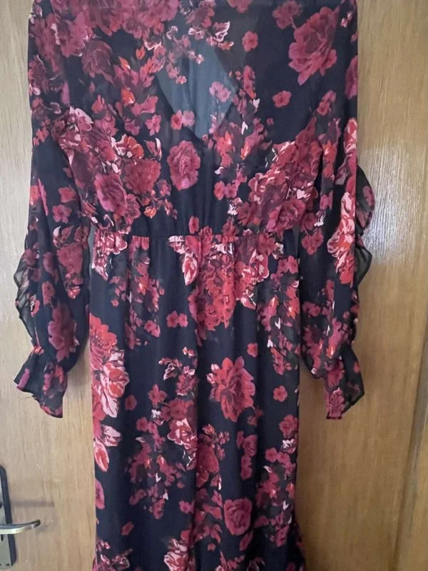 Rochie casual PRIMARK EU 38 | Roșu, Midi, Vâscoză - Image 7
