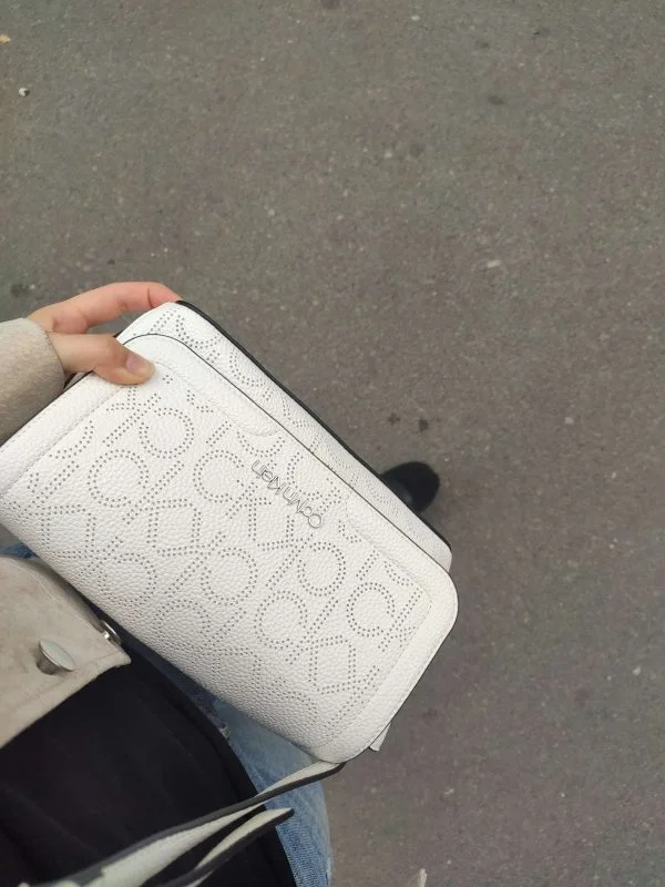 Geantă de umăr Calvin Klein | Alb, Piele ecologică - Image 5