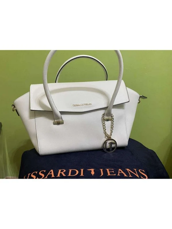 Geantă de mână TRUSSARDI JEANS | Alb, Piele ecologică - Image 2