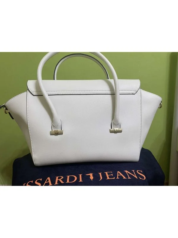 Geantă de mână TRUSSARDI JEANS | Alb, Piele ecologică - Image 3