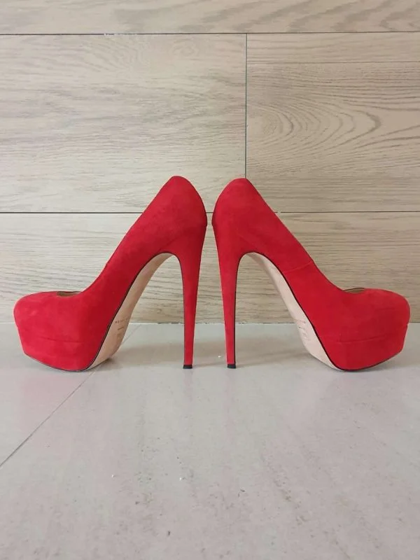 Pantofi cu toc înalt BRIAN ATWOOD EU 38.5 | Roșu, Piele naturală - Image 2