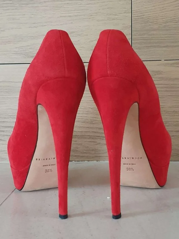 Pantofi cu toc înalt BRIAN ATWOOD EU 38.5 | Roșu, Piele naturală - Image 3