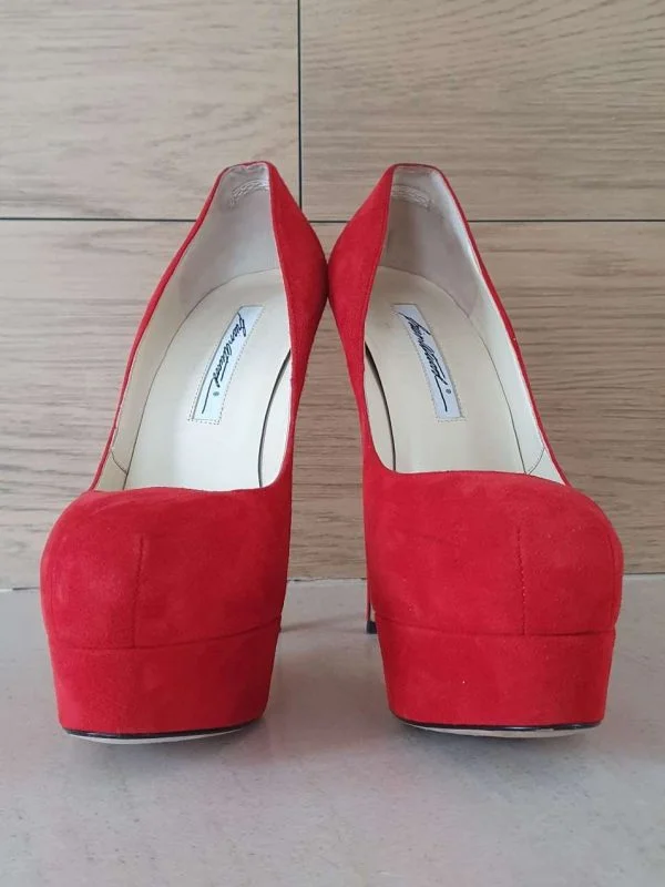 Pantofi cu toc înalt BRIAN ATWOOD EU 38.5 | Roșu, Piele naturală - Image 4