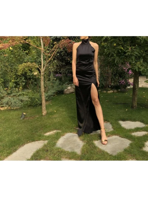 Rochie de seară CAROLINA D XS | Negru, Maxi, Poliester - Image 6