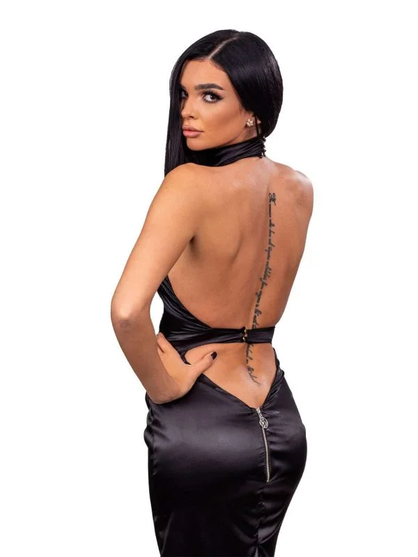 Rochie de seară CAROLINA D XS | Negru, Maxi, Poliester - Image 5
