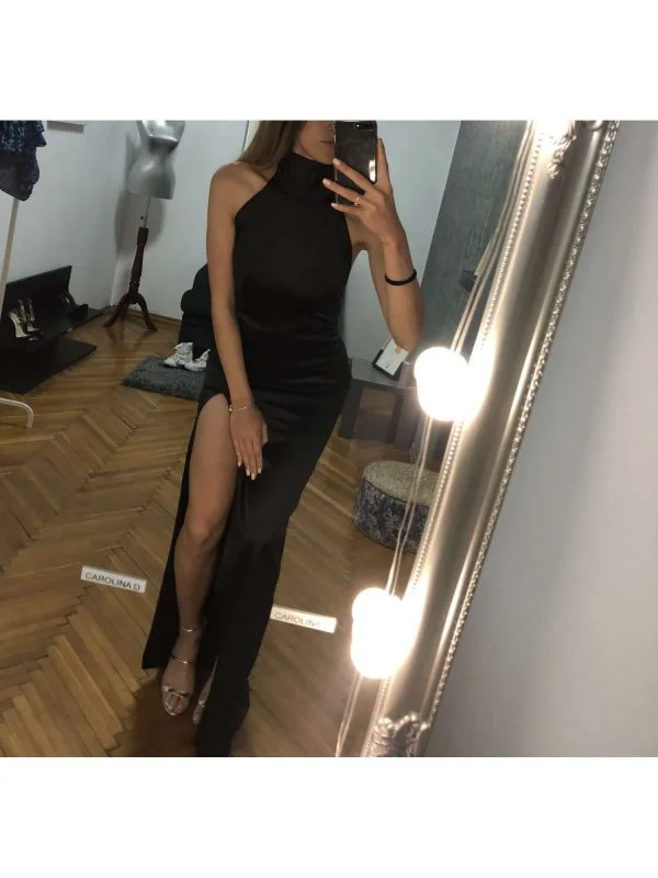 Rochie de seară CAROLINA D XS | Negru, Maxi, Poliester - Image 7