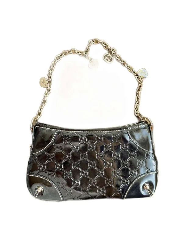 Poșetă Gucci | Negru, Piele naturală