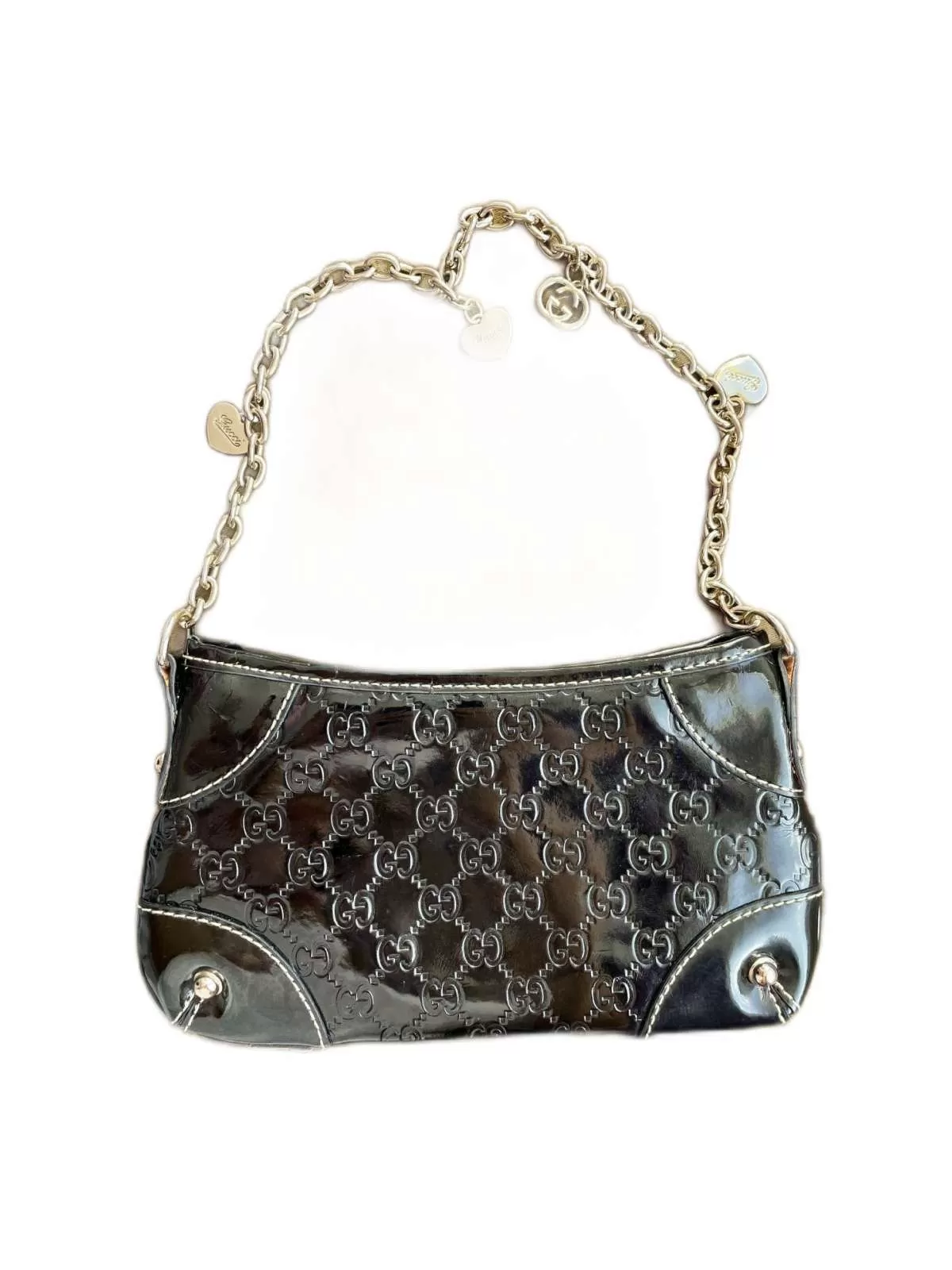 Poșetă Gucci | Negru, Piele naturală