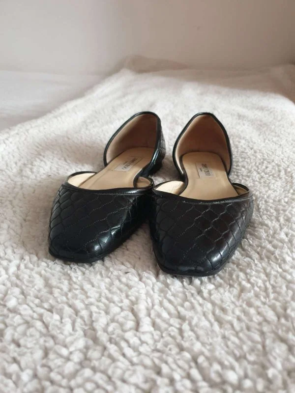 Balerini Jimmy Choo EU 41 | Negru, Piele naturală - Image 2