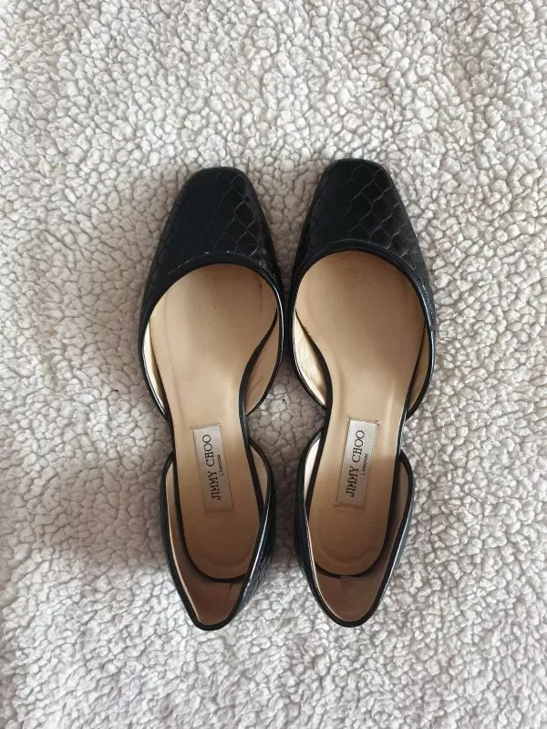 Balerini Jimmy Choo EU 41 | Negru, Piele naturală - Image 3