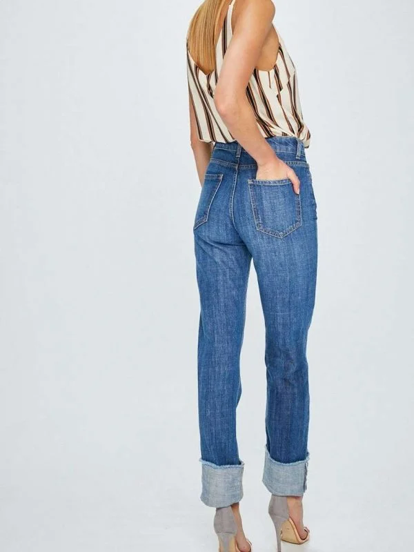 Blugi ANSWEAR S | Albastru, Lungi, Bumbac - Image 2