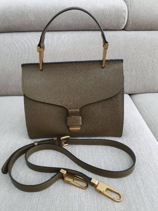 Geantă de umăr Coccinelle | Khaki, Piele naturală - Image 2