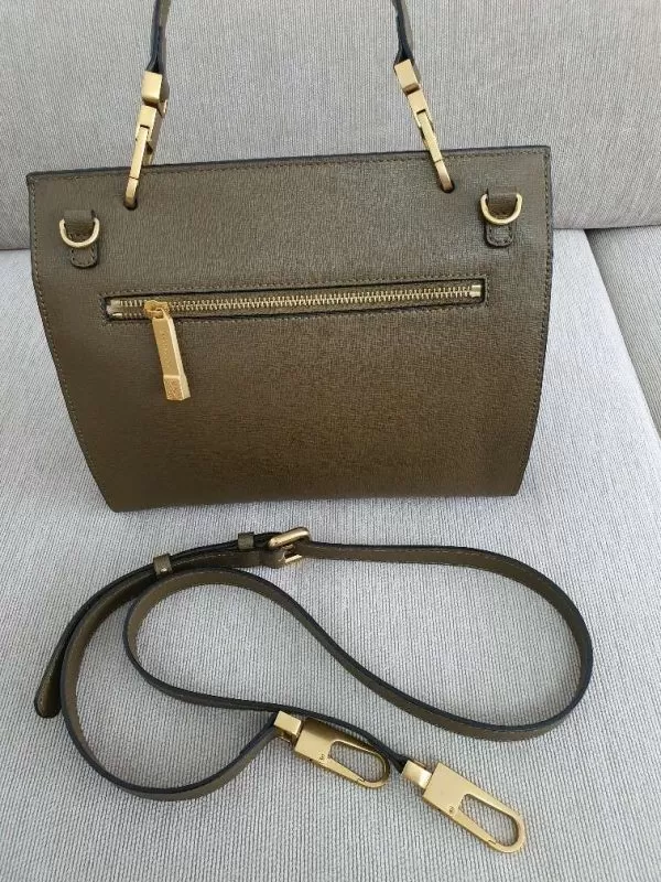Geantă de umăr Coccinelle | Khaki, Piele naturală - Image 4