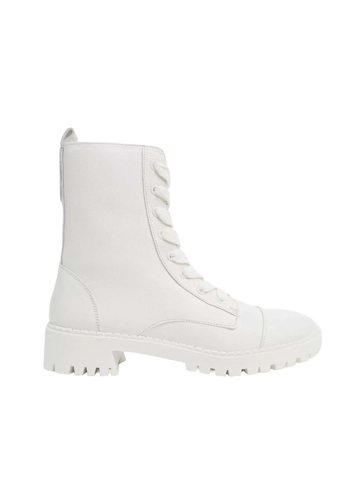 Ghete Bershka EU 36 | Alb, Piele naturală