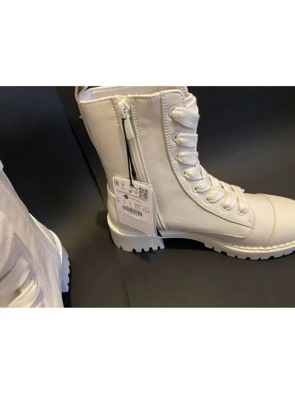 Ghete Bershka EU 36 | Alb, Piele naturală - Image 7