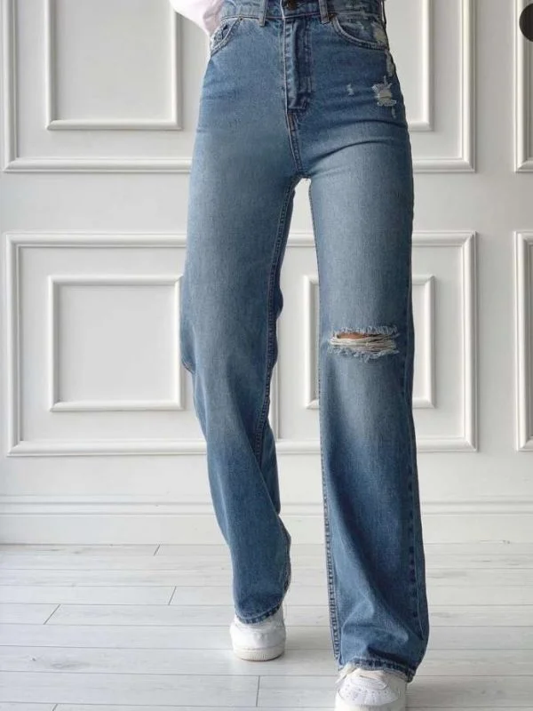 Blugi PONZA PLUS EU 34 | Albastru, Lungi, Denim - Image 2