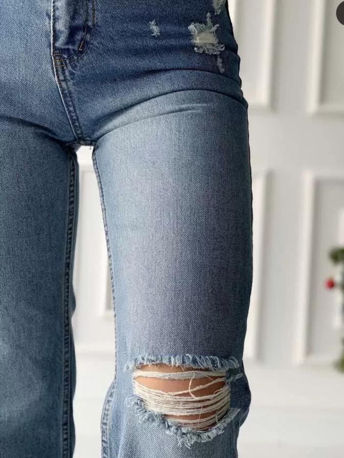 Blugi PONZA PLUS EU 34 | Albastru, Lungi, Denim - Image 4