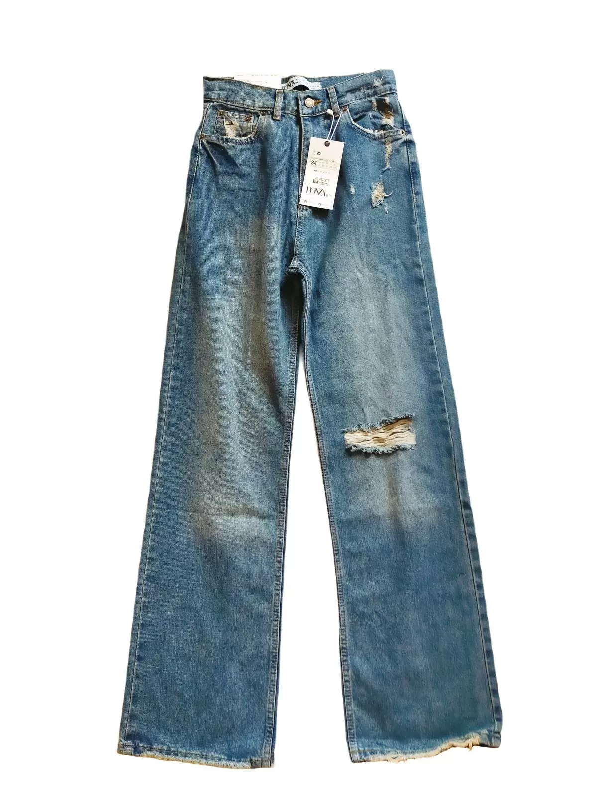 Blugi PONZA PLUS EU 34 | Albastru, Lungi, Denim
