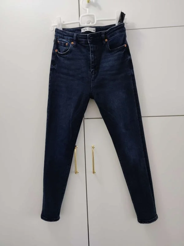 Blugi Zara EU 38 | Albastru, Lungi, Bumbac - Image 6