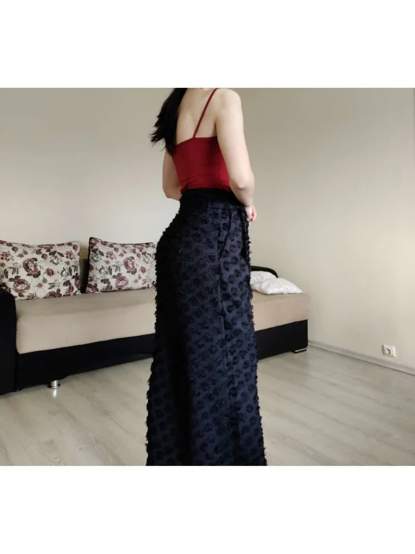 Pantaloni H&M EU 40 | Negru, Lungi, Poliester - Image 8