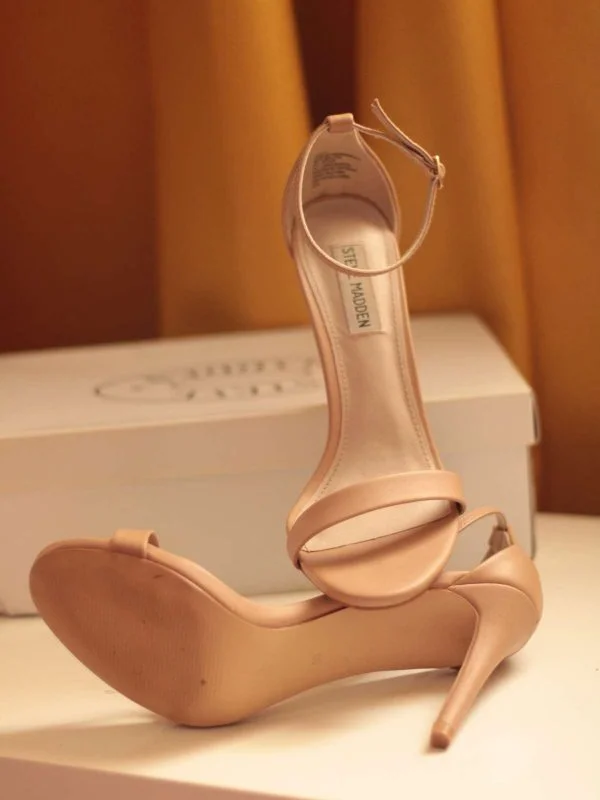 Sandale cu toc Steve Madden EU 39 | Bej, Piele ecologică - Image 4