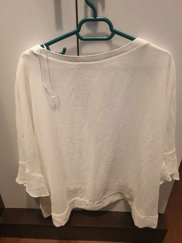 Bluză Zara L | Alb, Normal, Poliester - Image 4