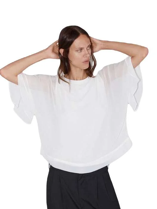 Bluză Zara L | Alb, Normal, Poliester
