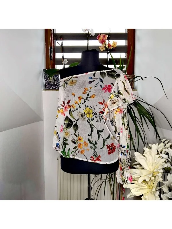 Top Stradivarius M | Alb, Normal, Poliester - Image 5