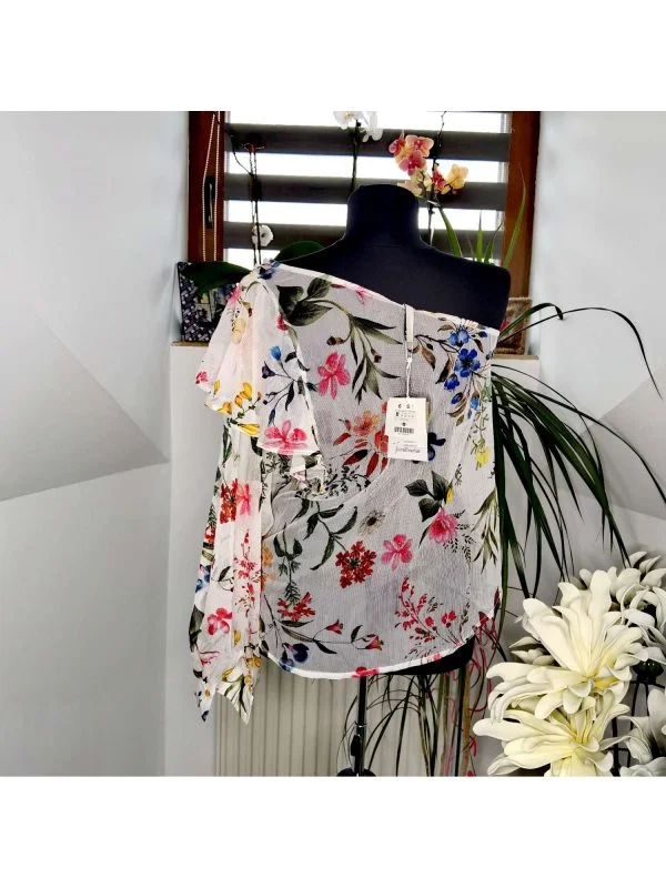 Top Stradivarius M | Alb, Normal, Poliester - Image 6