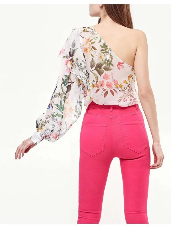 Top Stradivarius M | Alb, Normal, Poliester - Image 2