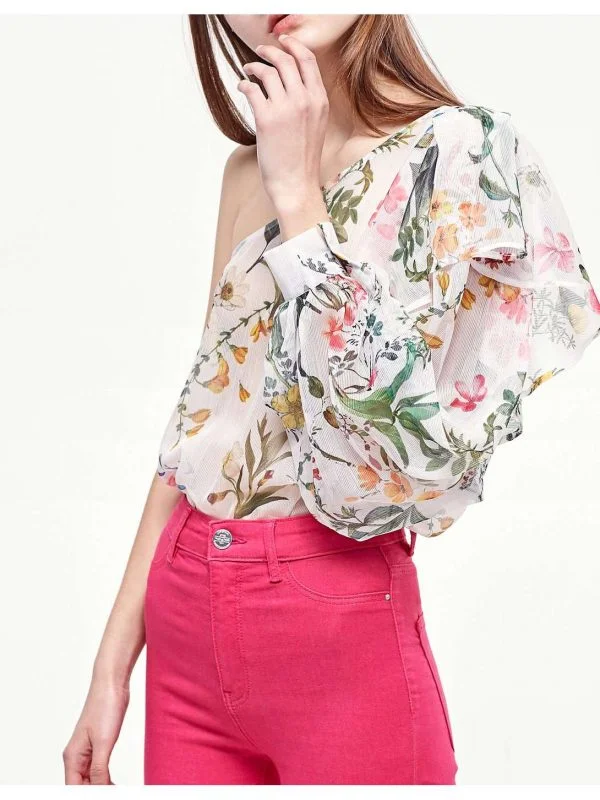 Top Stradivarius M | Alb, Normal, Poliester - Image 3
