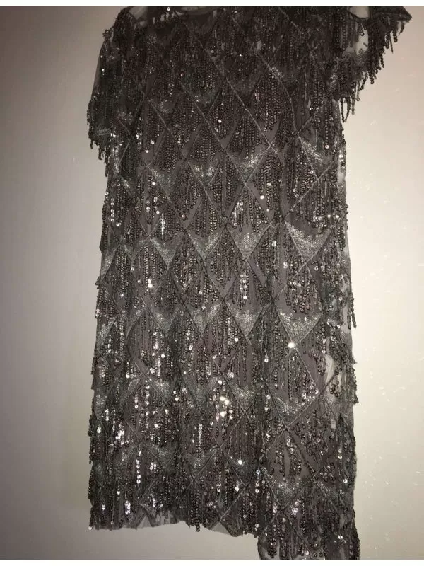 Rochie de seară Zara EU 38 | Gri, Mini, Nailon - Image 3