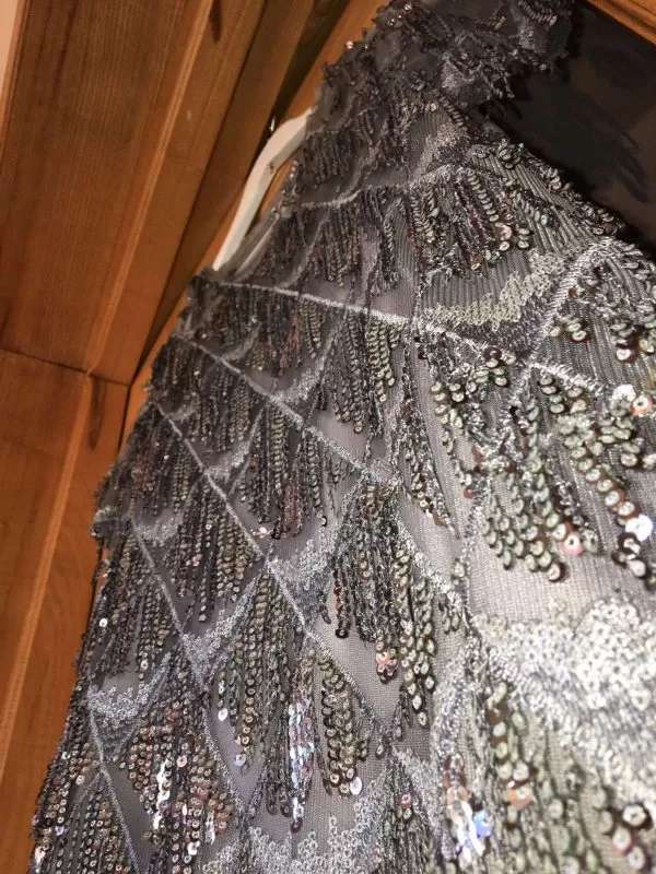 Rochie de seară Zara EU 38 | Gri, Mini, Nailon - Image 6
