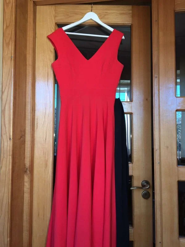 Rochie de seară Bsb Collection EU 44 | Roșu, Maxi, Poliester - Image 2