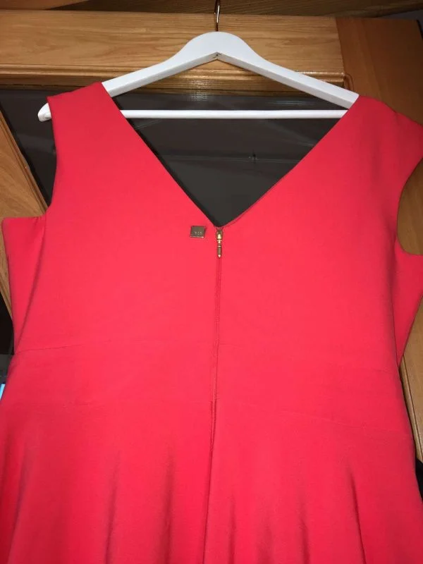 Rochie de seară Bsb Collection EU 44 | Roșu, Maxi, Poliester - Image 3