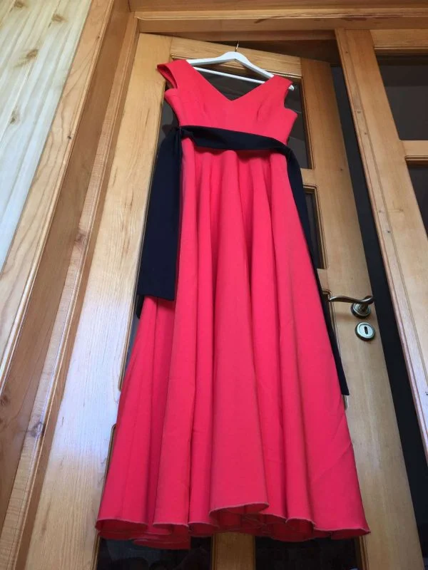 Rochie de seară Bsb Collection EU 44 | Roșu, Maxi, Poliester - Image 7