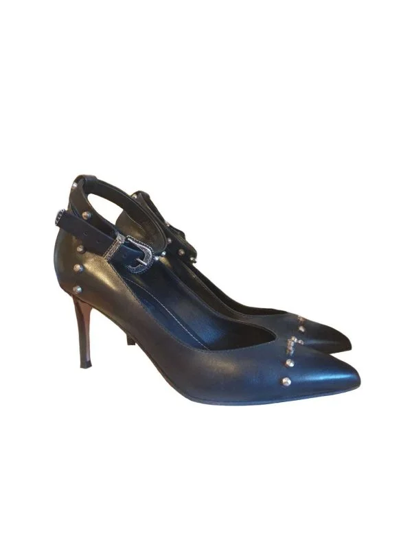 Pantofi cu toc înalt Musette EU 37 | Negru, Piele naturală