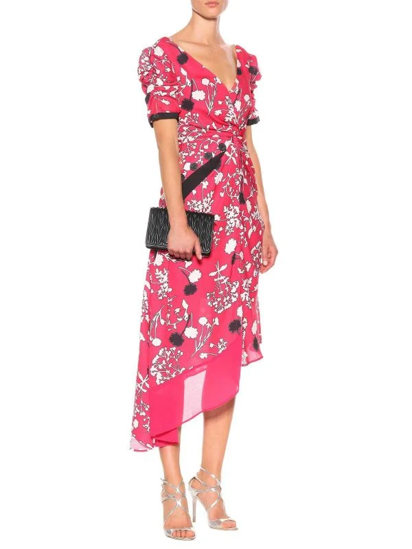 Rochie de seară Self-Portrait XS | Roz, Midi, Poliamidă - Image 2